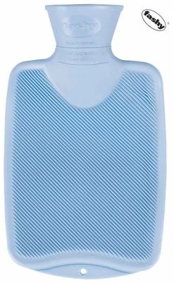 Fashy Wärmflasche 0.8l Halblamelle Für Kinder Hellblau 6401