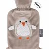 Fashy Kinder-Wärmflasche 0.8l Mit Flauschbezug Pinguin "Pia"