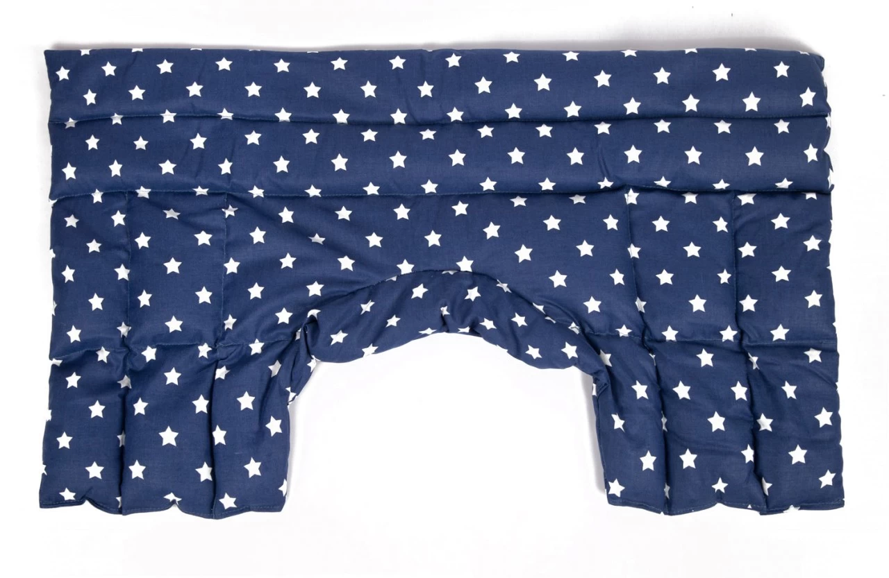 Schulter & Nackenkissen Mit Kragen, Sterne-blau – Bild 7