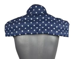 Schulter & Nackenkissen Mit Kragen, Sterne-blau