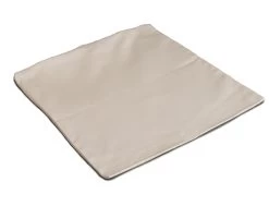 Inlett 19x19cm Köper Rohweiß, Mit Reißverschluss