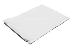 Inlett 35x30cm Köper Weiß, Mit Reißverschluss