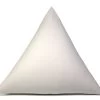 Inlett Dreieckskissen 30x30x30cm, Köper Rohweiß