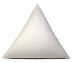 Inlett Dreieckskissen 30x30x30cm, Köper Rohweiß