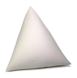 Inlett Dreieckskissen 50x50x50cm, Köper Rohweiß