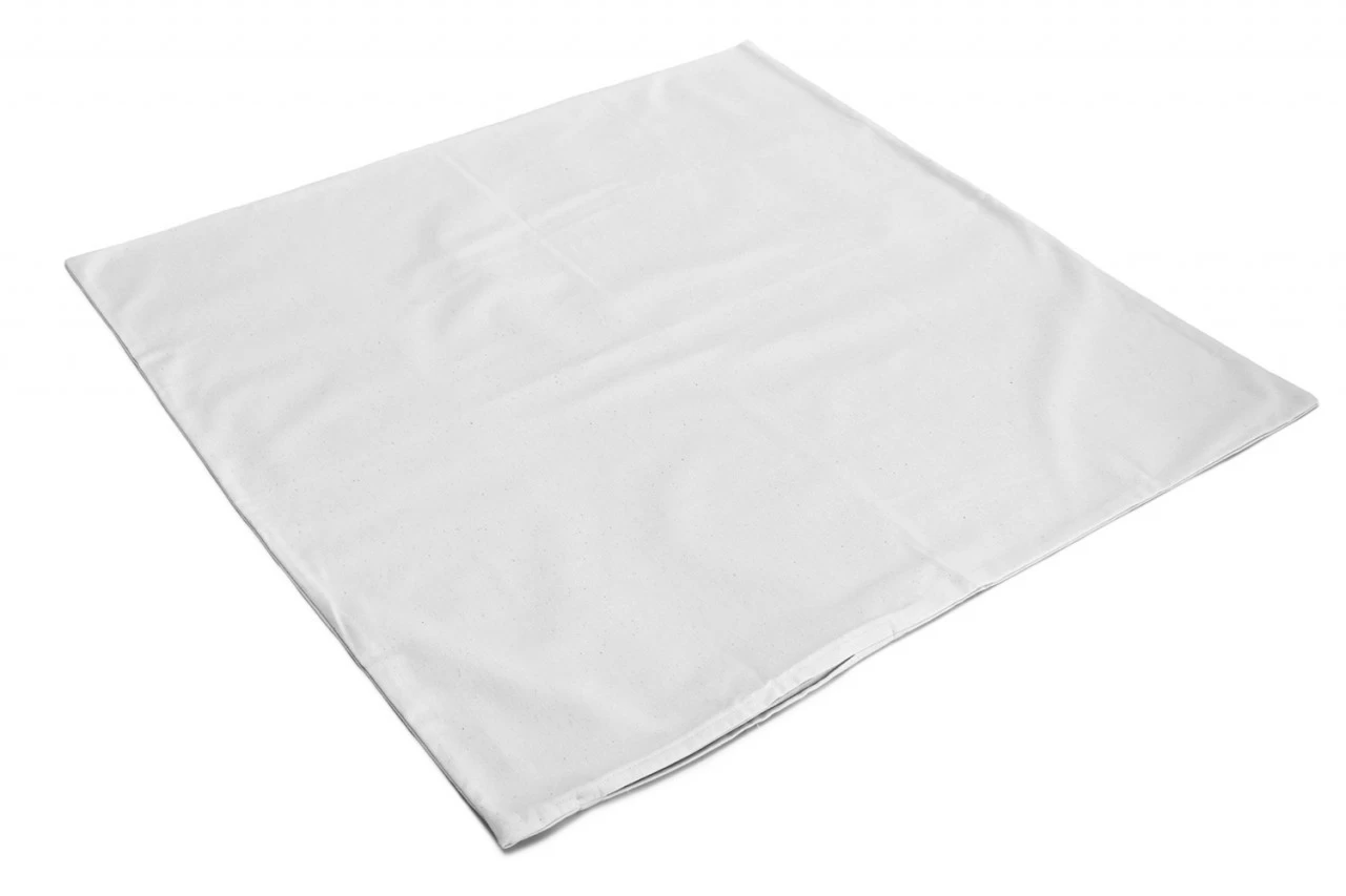 Inlett 80x80cm Köper Weiß – Bild 2