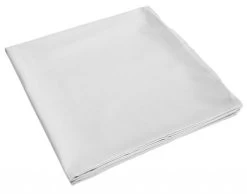 Inlett 80x80cm Köper Weiß - Mit Langem Reißverschluss