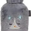 Fashy Kinder-Wärmflasche 0.8l Mit Flauschbezug Katze