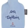 Fashy - Wärmflasche Flauschbezug 0.8l Hellblau- Little Captain