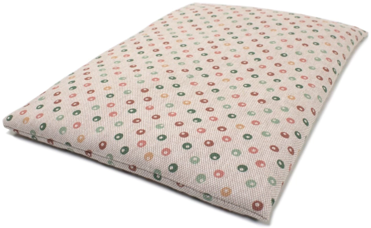 Körnerkissen 30x20cm, Bio-Stoff "Punkte" – Bild 10