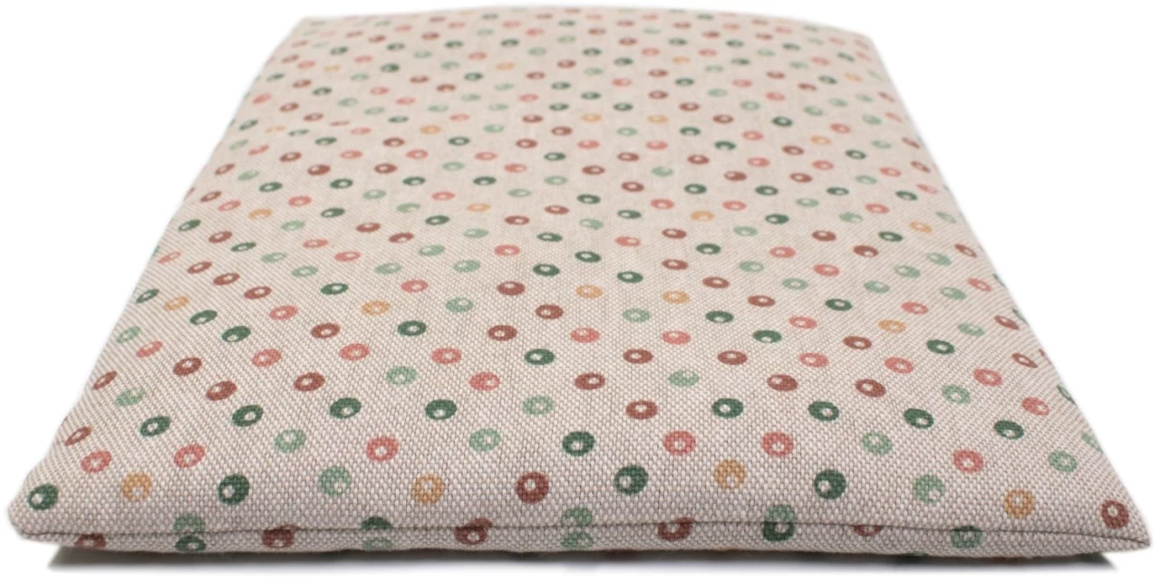 Körnerkissen 30x20cm, Bio-Stoff "Punkte" – Bild 9