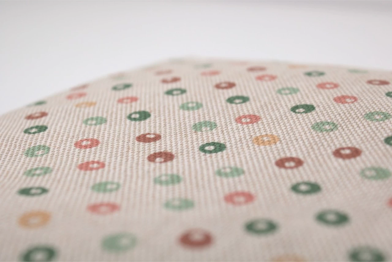 Körnerkissen 30x20cm, Bio-Stoff "Punkte" – Bild 8