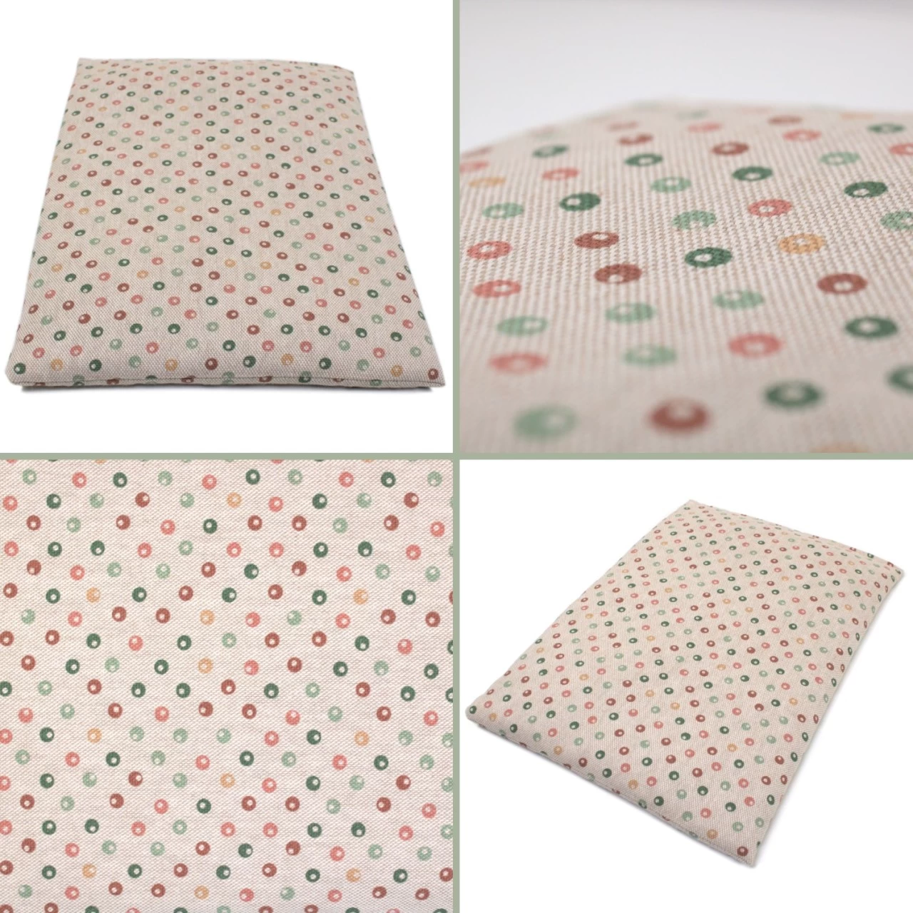 Körnerkissen 30x20cm, Bio-Stoff "Punkte" – Bild 7