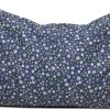 Zirbenholzkissen 30x20cm Bio-Inlett + Bio-Bezug Blümchen-blau