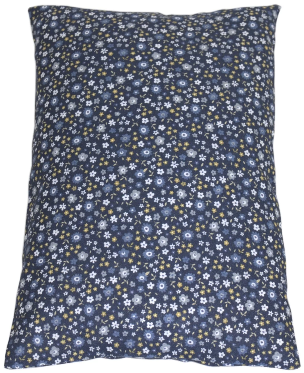 Zirbenholzkissen 30x20cm Bio-Inlett + Bio-Bezug Blümchen-blau – Bild 15