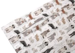 Kissenbezug Bio-Baumwolle "Liebe Hunde" - 30x20cm, Mit Reißverschluss