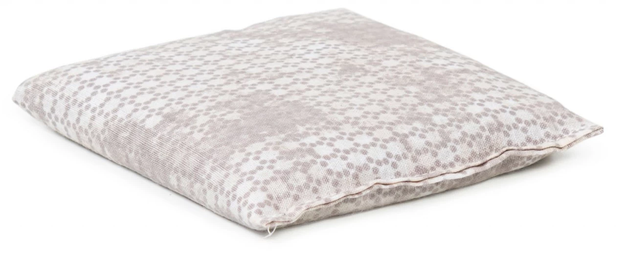 Körnerkissen 12x12cm, Shabby-chic Grau-beige – Bild 3