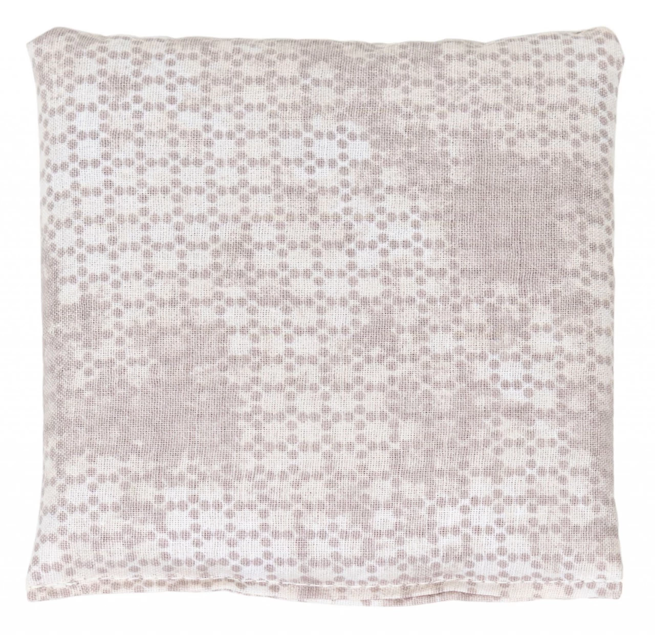 Körnerkissen 12x12cm, Shabby-chic Grau-beige