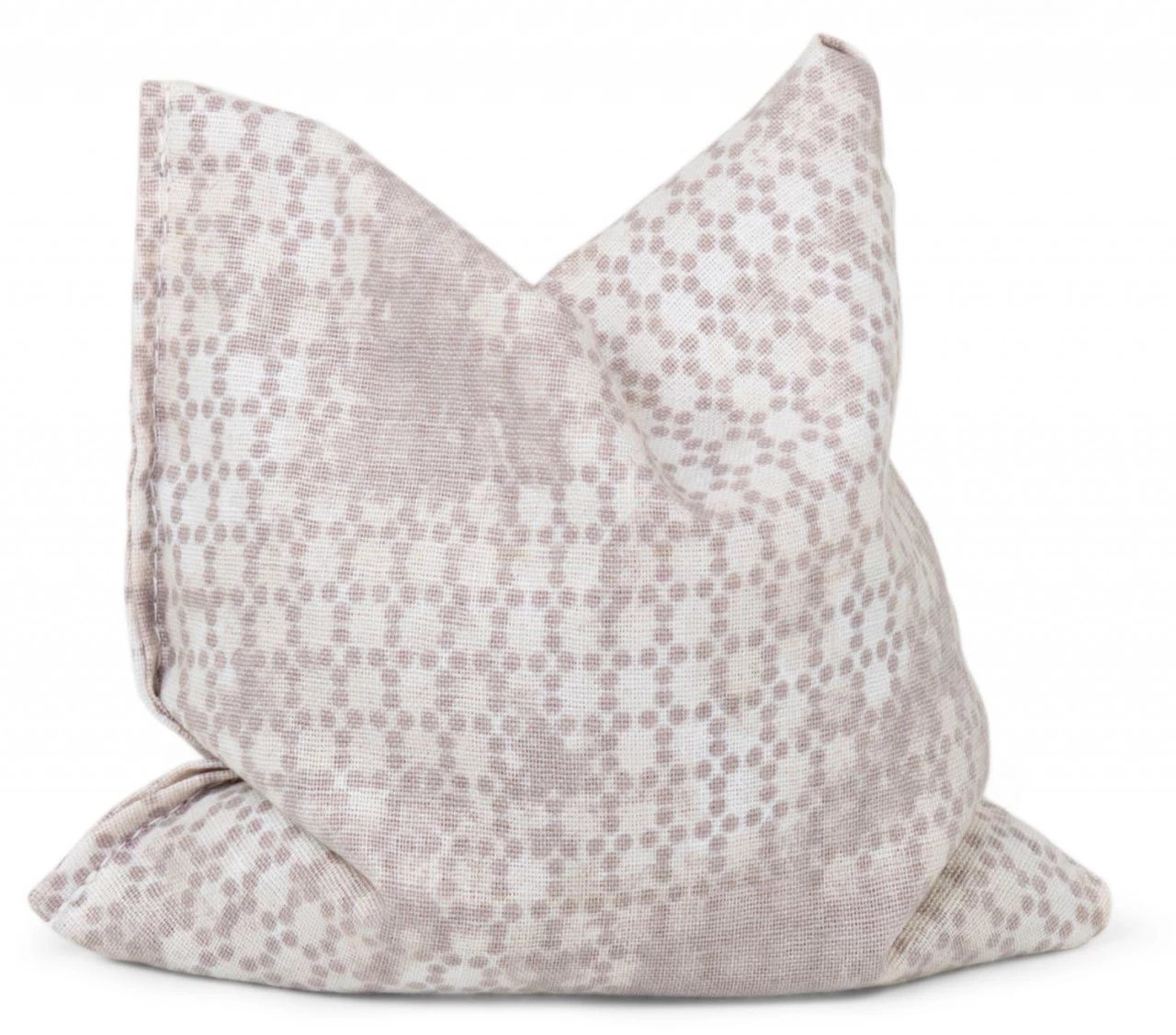 Körnerkissen 12x12cm, Shabby-chic Grau-beige – Bild 2