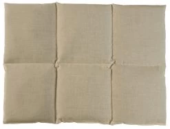 Körnerkissen 6-Kammer 40x30cm, Bio-Stoff Natur