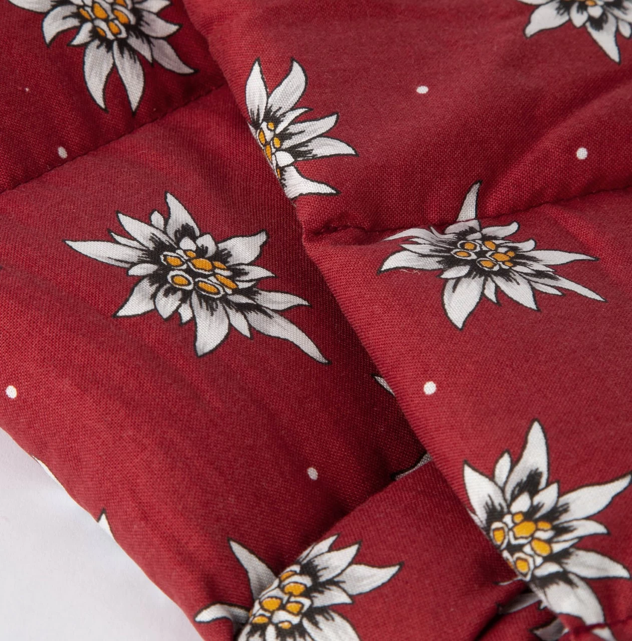 7-Kammer Wärmekissen, 65x15cm, Blume Edelweiß – Bild 7