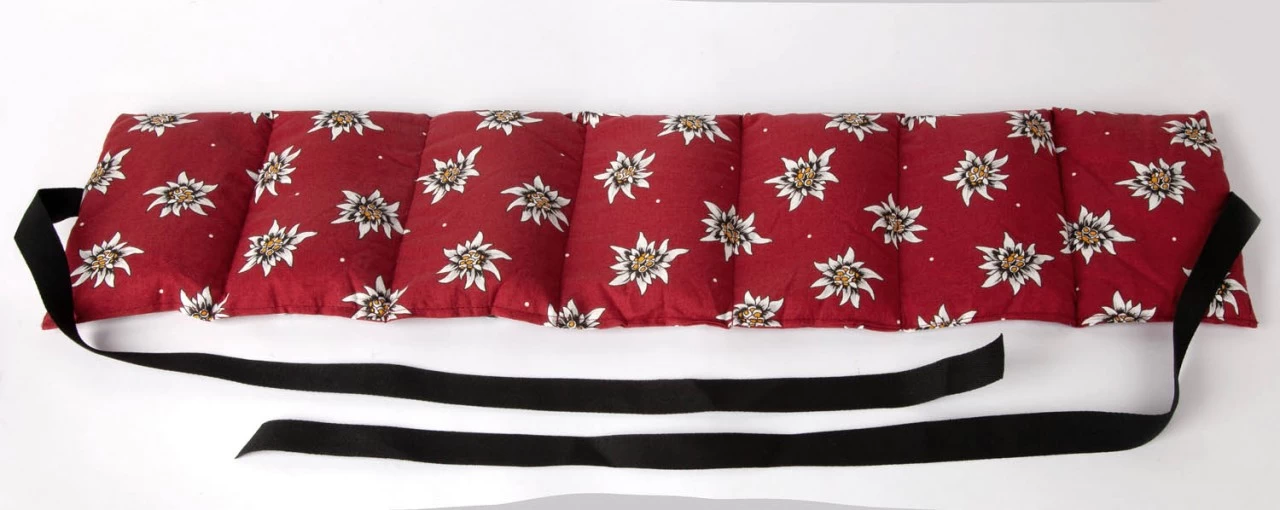 7-Kammer Wärmekissen, 65x15cm, Blume Edelweiß – Bild 5