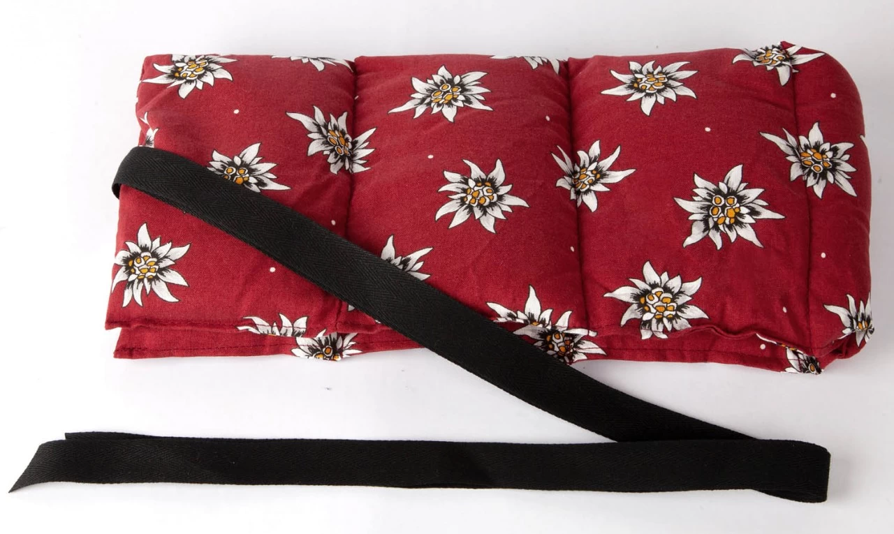 7-Kammer Wärmekissen, 65x15cm, Blume Edelweiß – Bild 3