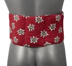 7-Kammer Wärmekissen, 65x15cm, Blume Edelweiß