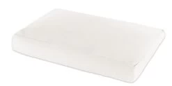 THERALINE Kopfkissen 50x32 + Bezug Wolkenweiß - Leicht Keilförmig