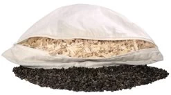 Zirbe + Bio-Buchweizen 40x80cm Bio-Perkal - Doppelkammer