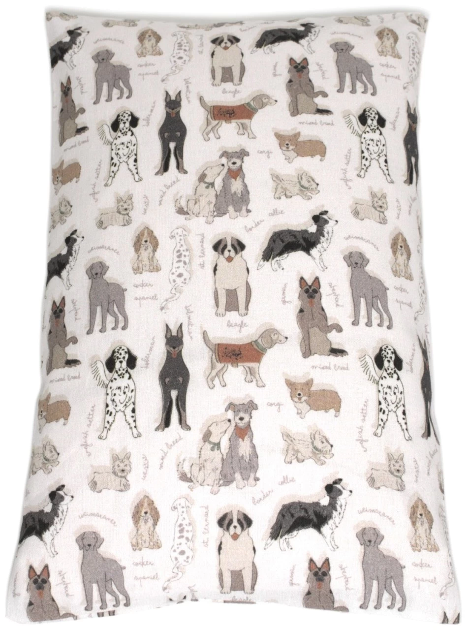 Bio-Lavendelkissen 30x20cm Bio-Inlett + Bio-Bezug Liebe Hunde – Bild 8