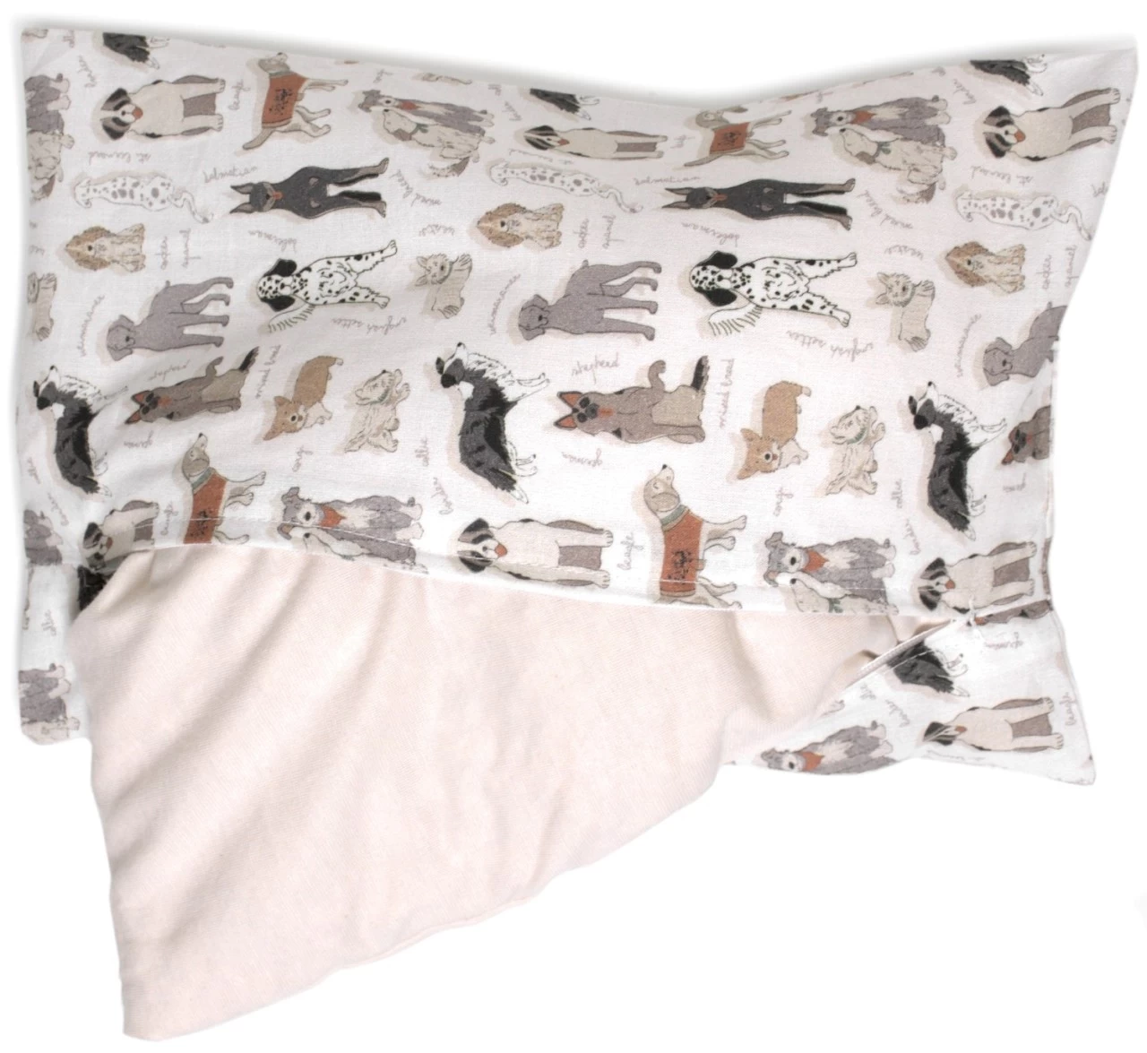 Bio-Lavendelkissen 30x20cm Bio-Inlett + Bio-Bezug Liebe Hunde – Bild 5