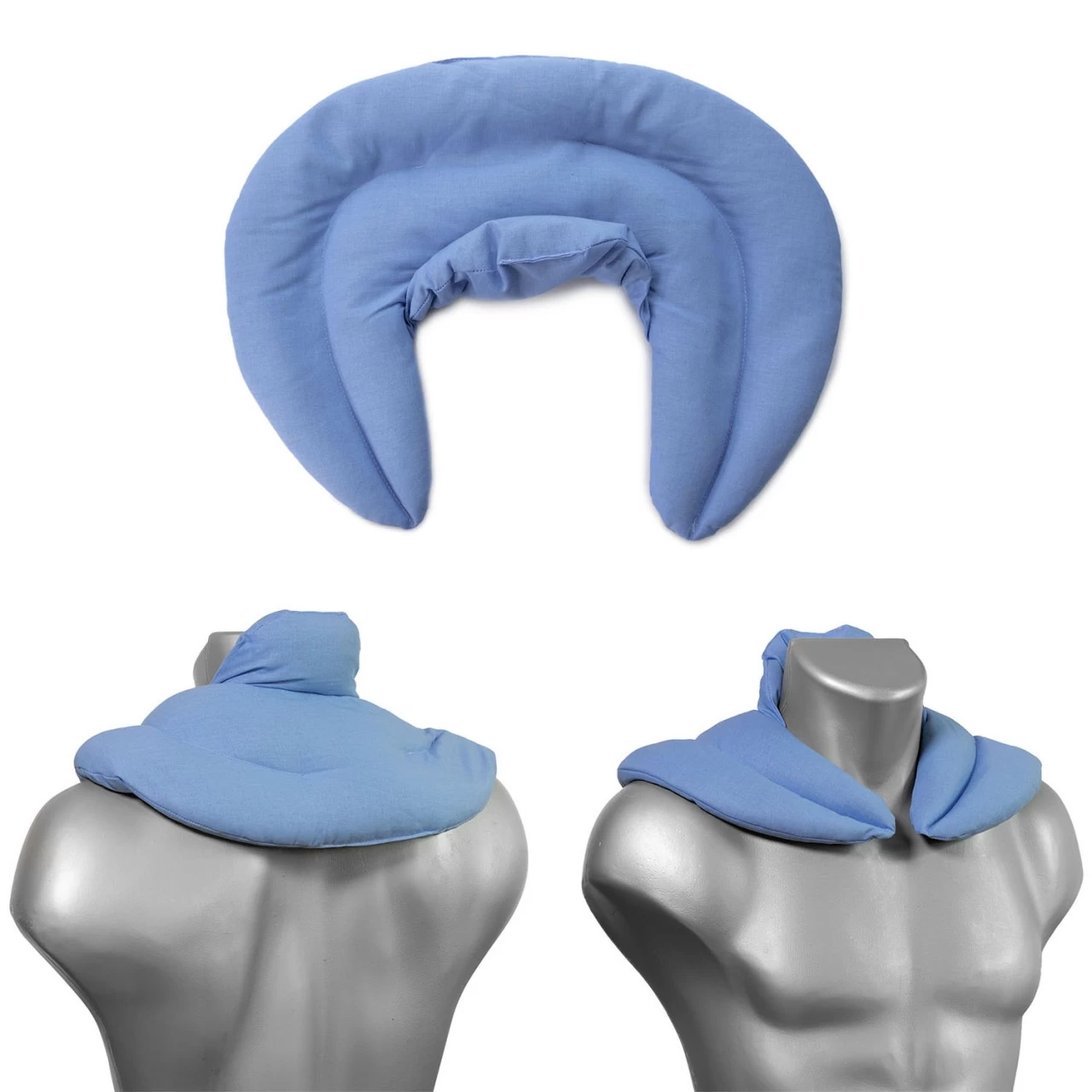 Nackenhörnchen Mit Stehkragen, Hellblau – Bild 8