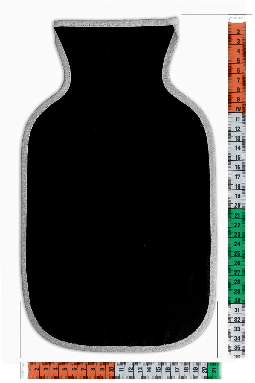 Wärmflaschenbezug Oben Offen - Dünne Baumwolle Herzen-rot – Bild 5