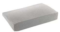 THERALINE Kopfkissen 50x32 + Bezug Grau Meliert - Leicht Keilförmig
