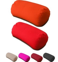 Bio-Buchweizen Nackenrolle / Knierolle L 40cm, Ø 20cm Mit Reißverschluss