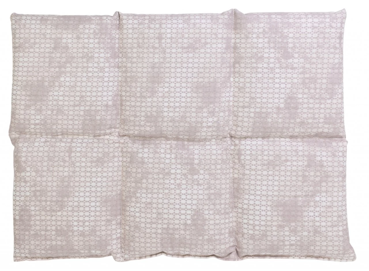 Körnerkissen 6-Kammer 40x30cm, Shabby-chic Grau-beige