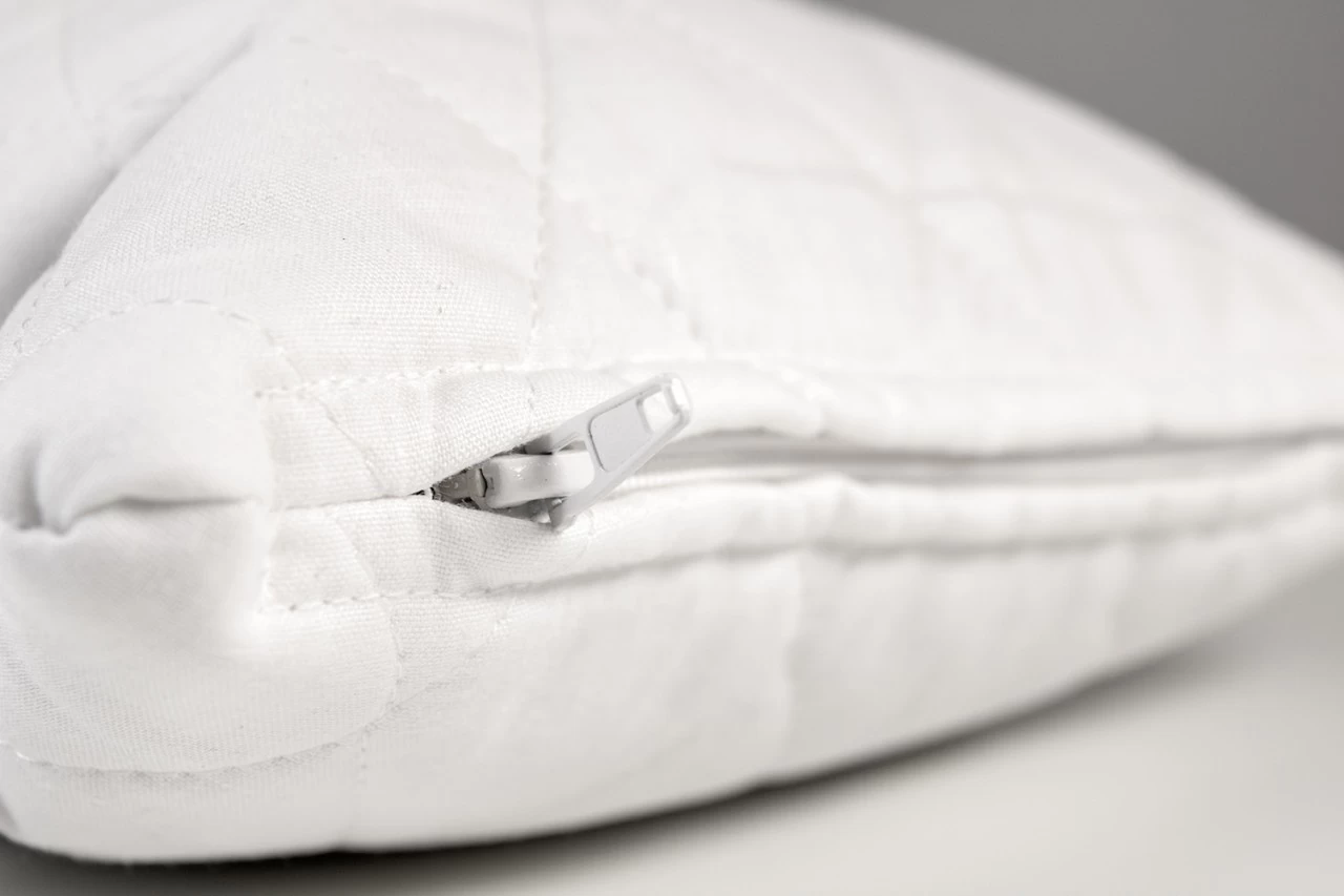 Bio Hirsekissen 30x30cm Steppware Weiß - Direkt Befüllt – Bild 2