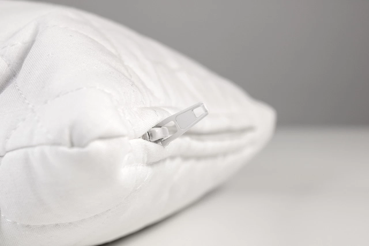 Bio-Dinkelspelzkissen 20x40cm Mit RV Steppware Weiß – Bild 5