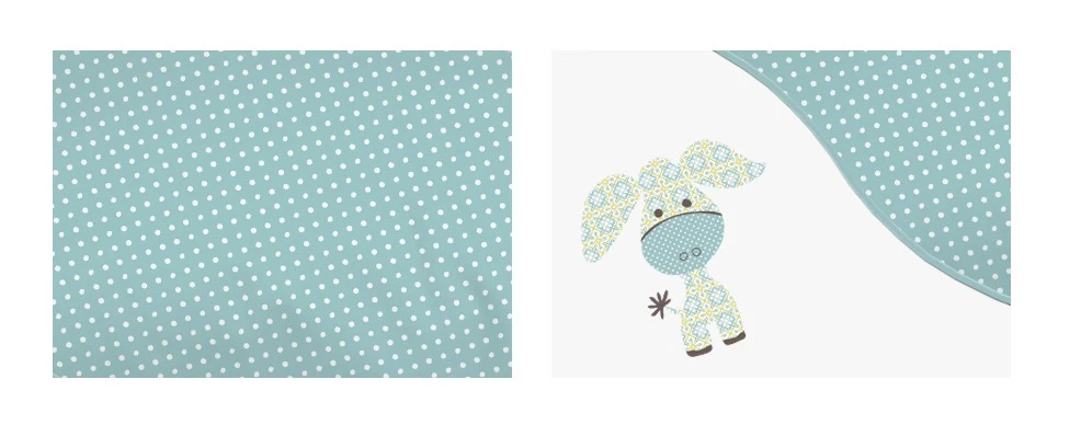 THERALINE Stillkissenbezug 190x40 -69- Esel Türkis – Bild 4