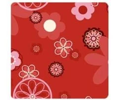 THERALINE Kirschkernkissen 23x26cm Retro Rot