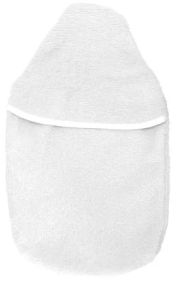 Wärmflaschenbezug Kompakt Frottee Weiß