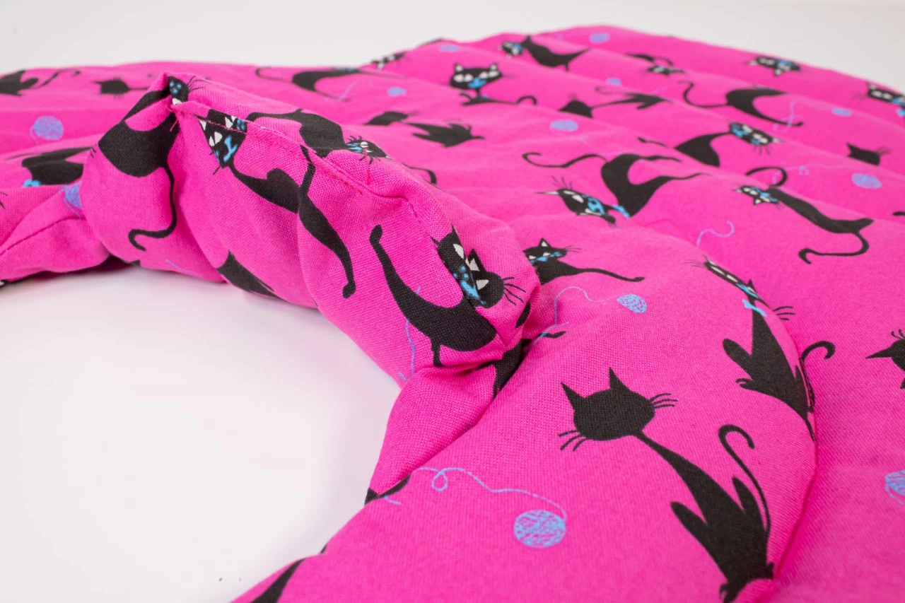 Nackenhörnchen HWS - Rücken - Schulter - Nacken, Katzen-pink – Bild 6