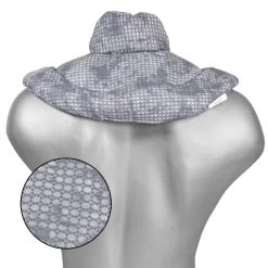 Nackenhörnchen Mit Stehkragen, Used-look Grau-blau