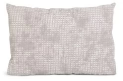 Zirbenholzkissen 30x20cm Bio-Inlett + Bezug Shabby-chic Grau-beige
